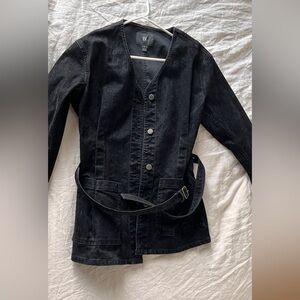 Banana Republic Dark Denim Belted Jacket